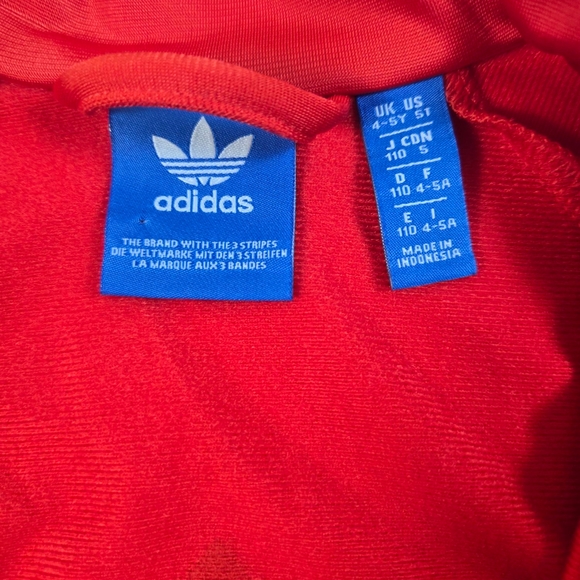 NWOT Adidas Red Athletic Dress Sz 4-5yrs - Picture 4 of 6